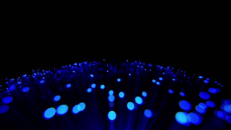 fibra óptica. luces abstractas fuera de enfoque.