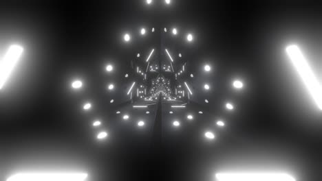 túnel de neón abstracto y futurista