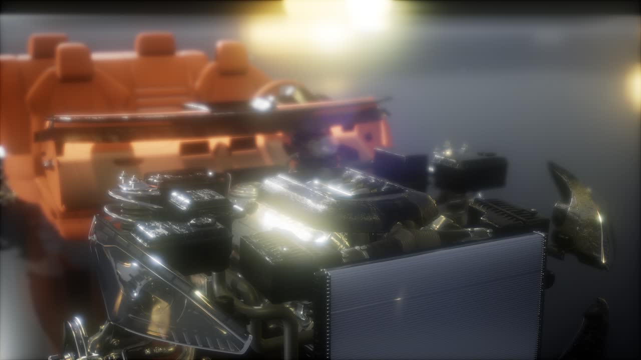 자동차에서 볼 수 있는 엔진과 다른 부분