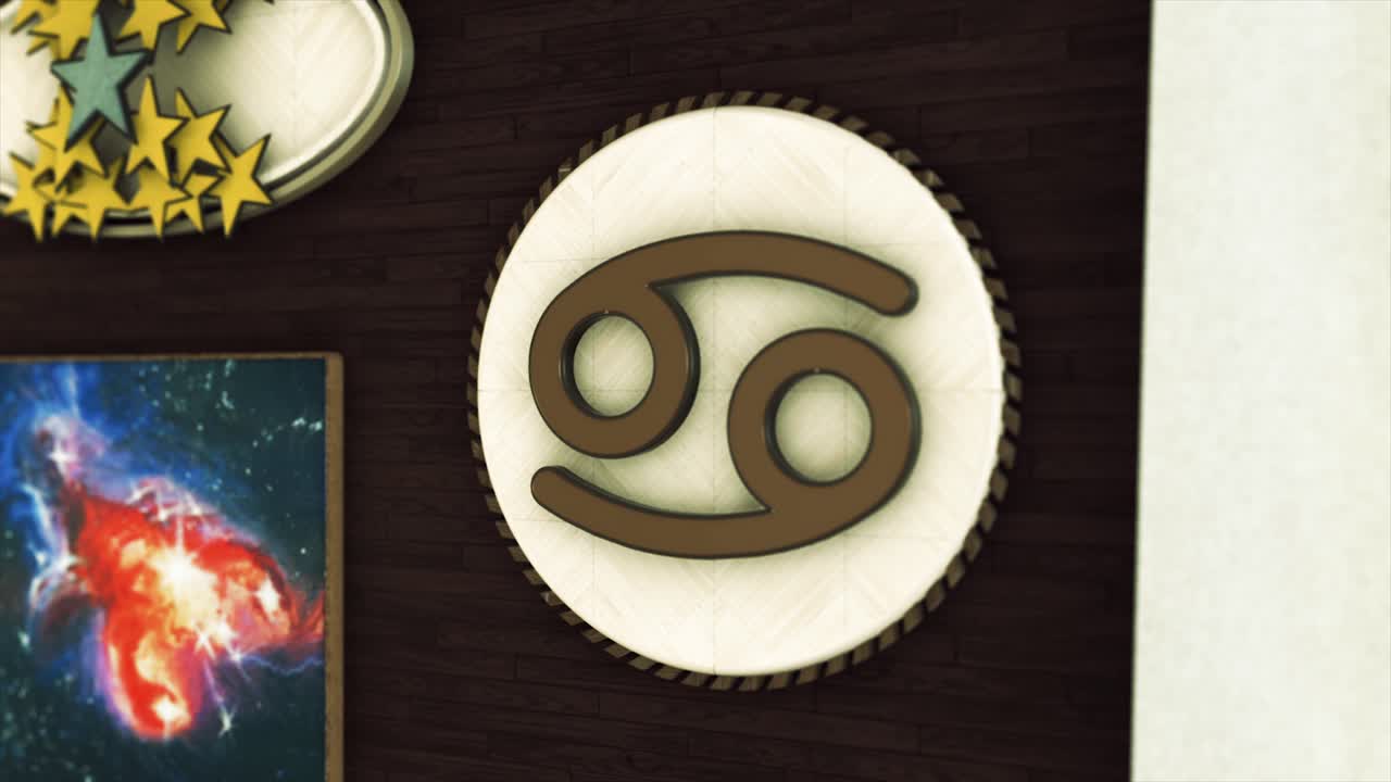 signo del zodiaco cáncer pared decorada