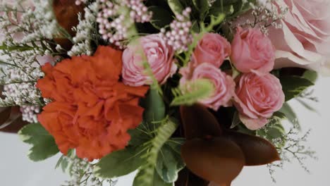 extreme close up of various flowers in an arrangement