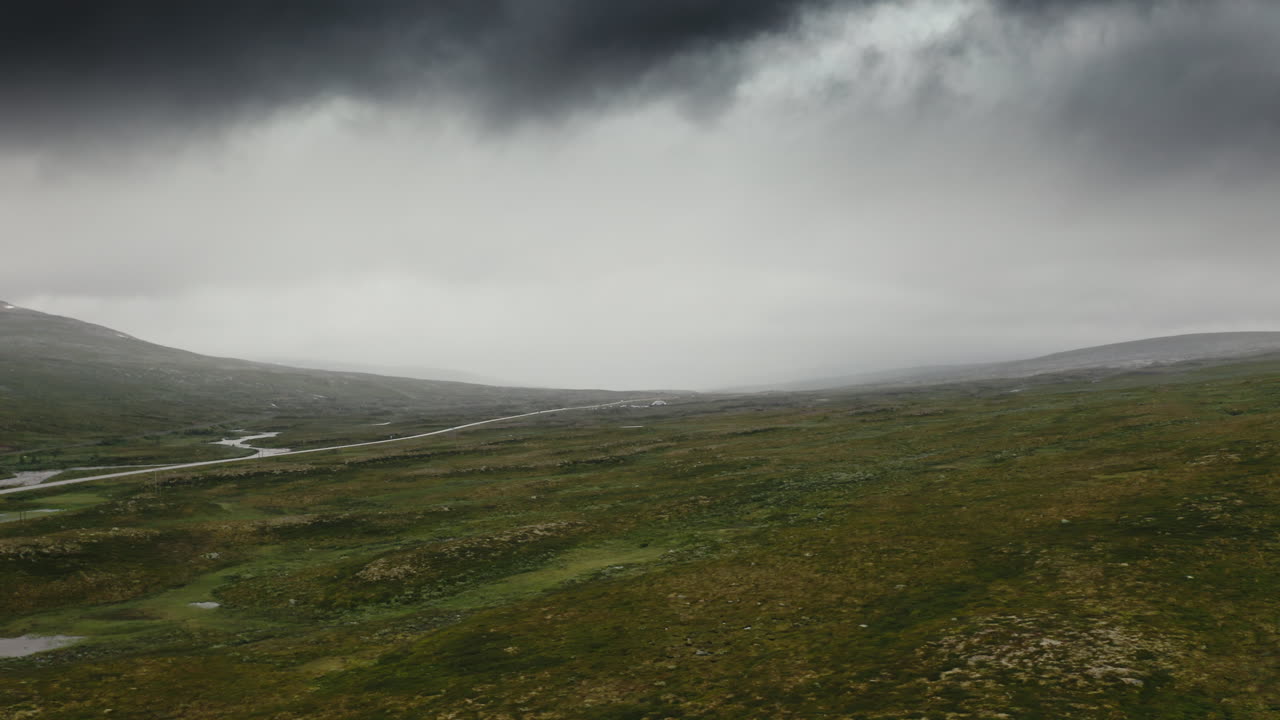 Polar Circle aerial landscape