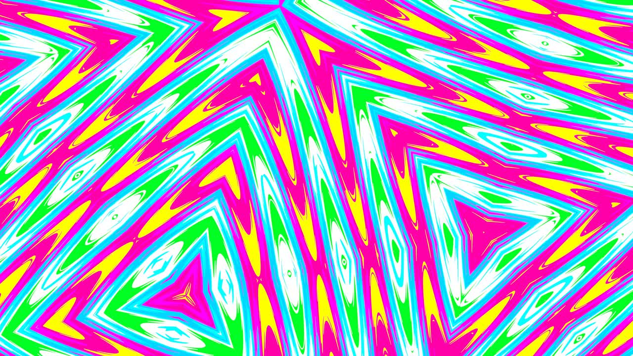 caleidoscopio psicodélico abstracto. animación en bucle para el fondo.
