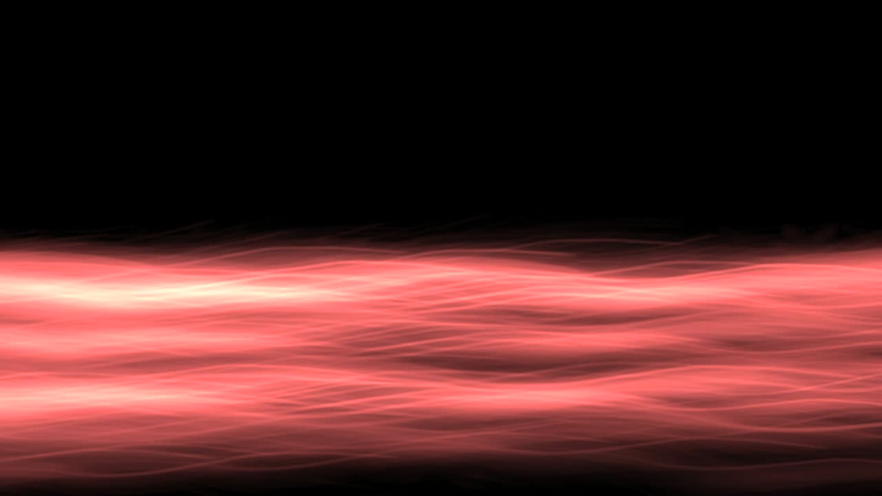 검은 바탕을 가로질러 산호색 흐름