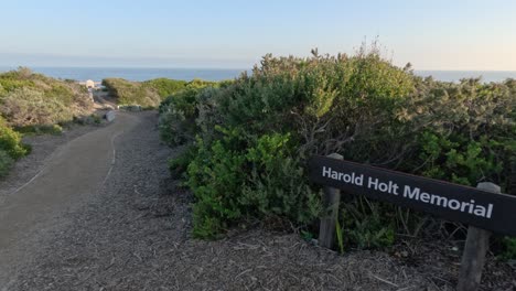 pathway near harold holt memorial in melbourne