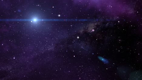 purple nebula in outer space