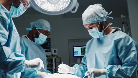 surgical team in operating room