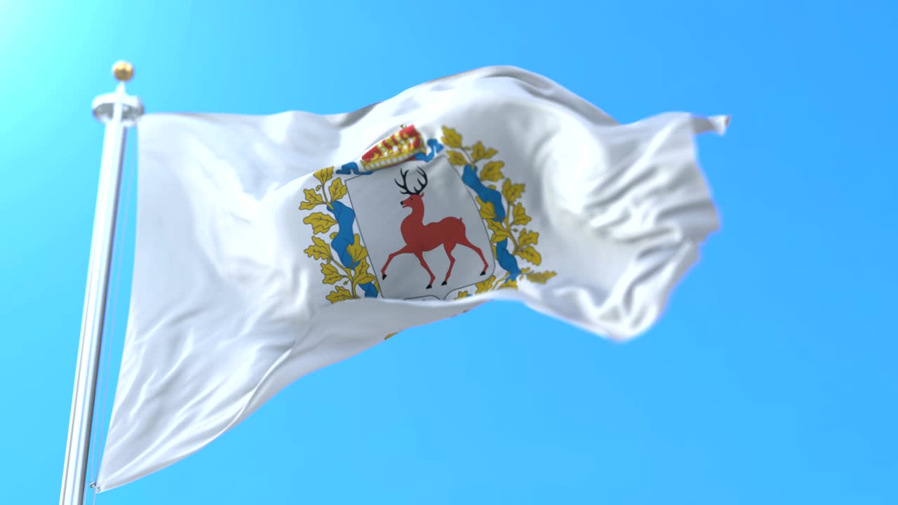 러시아 니즈니 노브고로드 오블라스트의 국기.