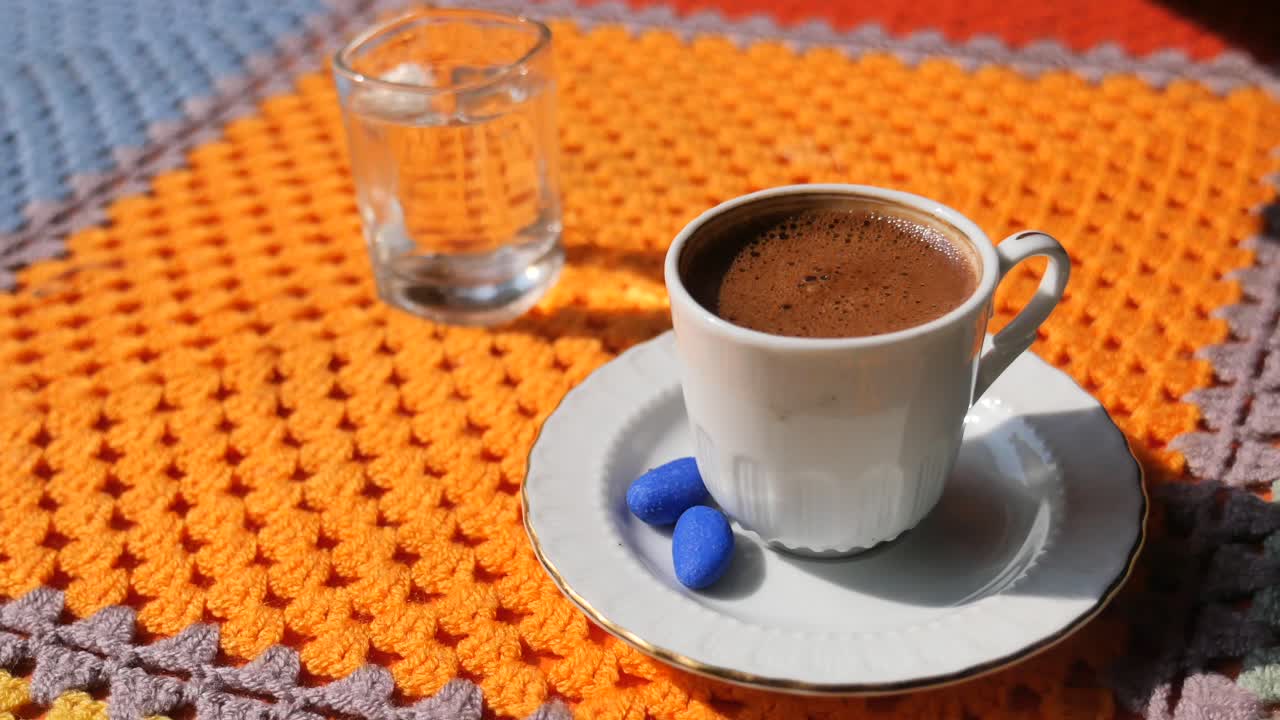 Turkish Coffee with Water