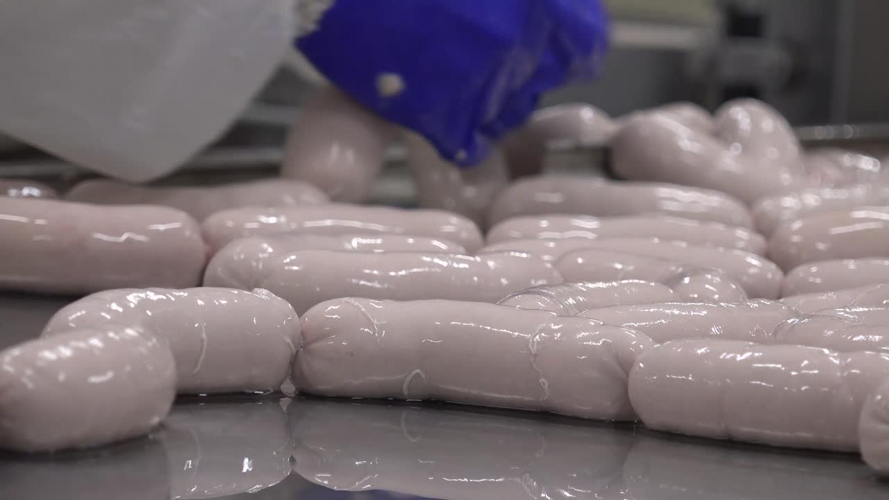 소시지는 일반적으로 다진 고기, 종종 돼지 고기, 쇠고기 또는 송아지 고기와 소금, 향신료 및 기타 향료 및 빵 부스러기와 함께 껍질로 싸인 원통형 육류 제품입니다.