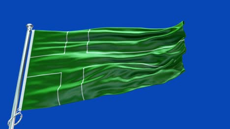 4k highly detailed flag of ladonia - ladonia flag high detail - national flag ladonia wave pattern loopable elements