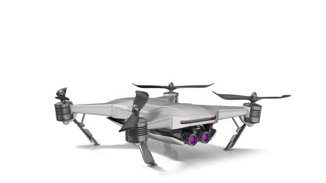 el ascenso del helicóptero con una cámara estéreo