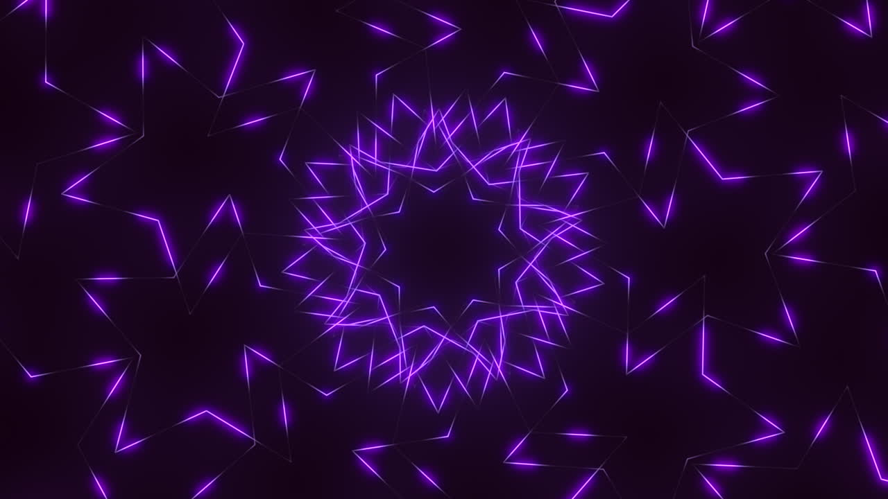 ilusión futurista de neón púrpura formas abstractas en gradiente negro