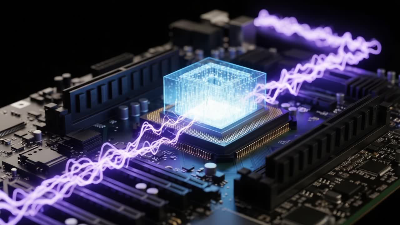 Innovative Quantum Computing Technology Showcase: A Glimpse into the Future of Processing Power with Electrifying Visuals of Quantum Chips and Circuit Boards
