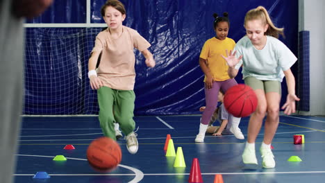 kids training indoors