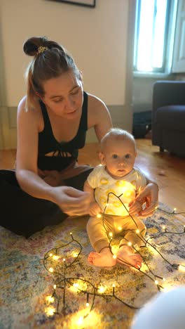 mother and baby yoga session