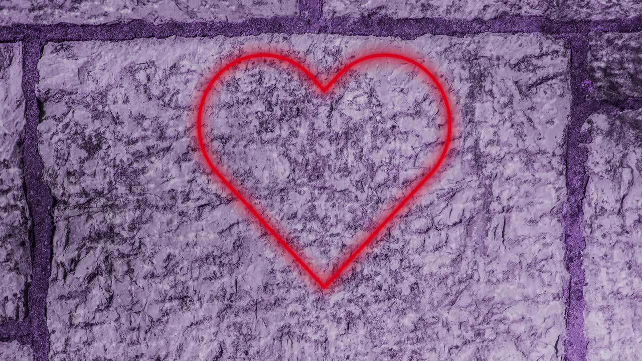 pulgares hacia abajo signo de neón en la pared de ladrillo 4k