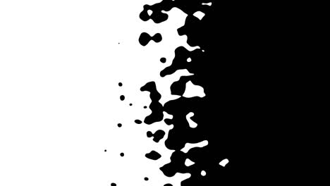 abstract cgi motion graphics, animated background with moving black and white shapes. cg motion design loop.