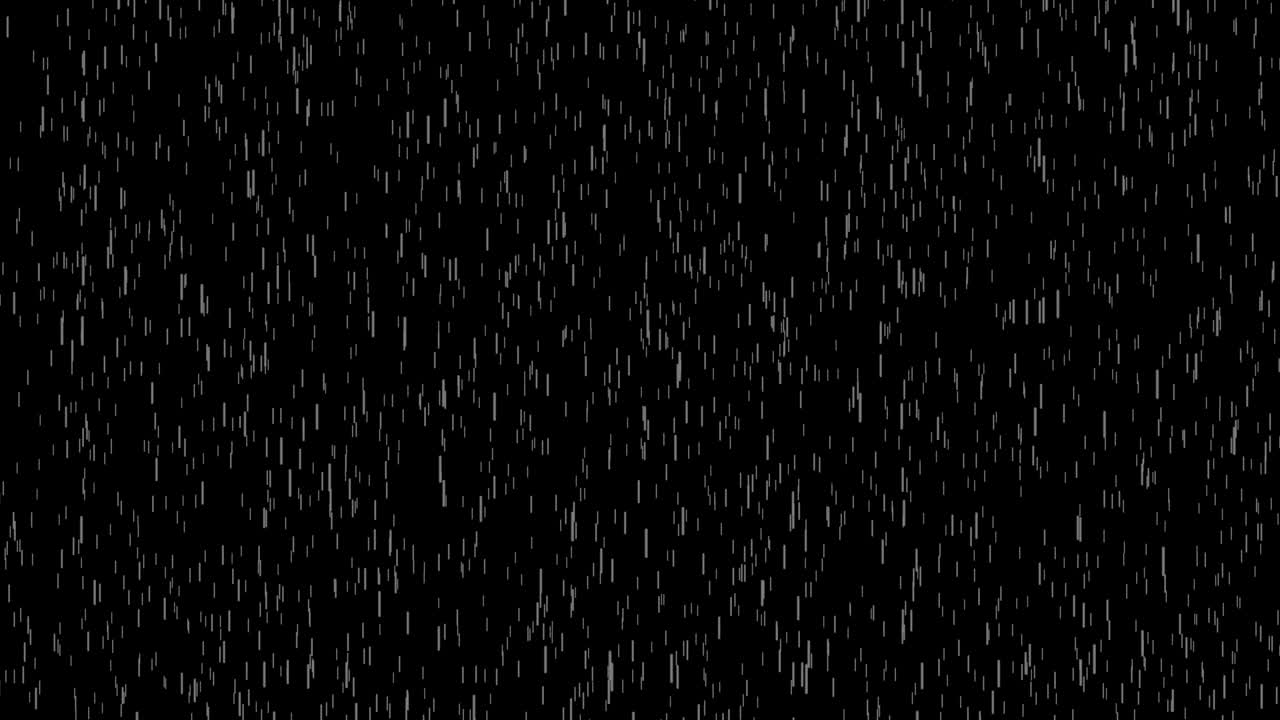 Rain Drops Falling Alpha Computer generated rain animation