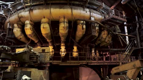 industrial metal furnace in a factory