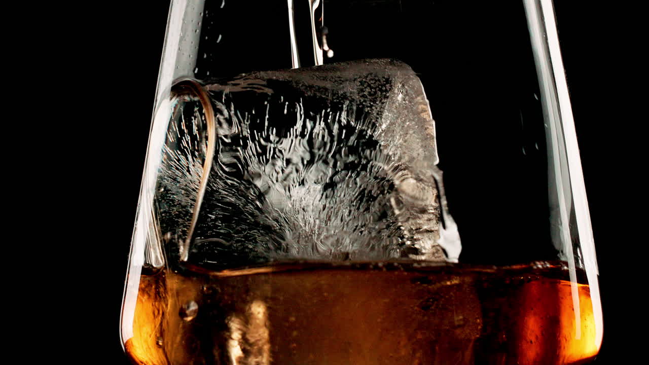 Ice and a drink