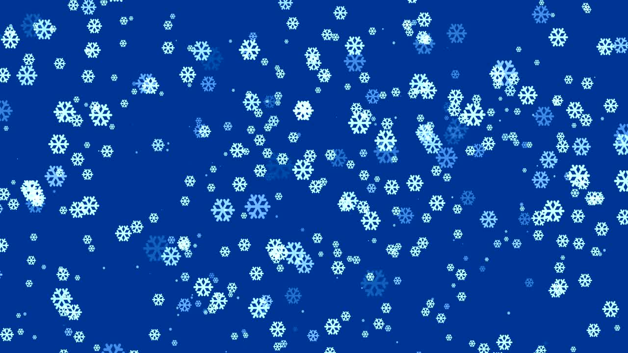 La nieve está cayendo.