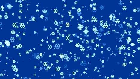 la nieve está cayendo.