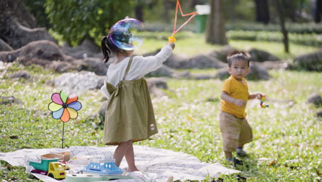 kids playing at the park