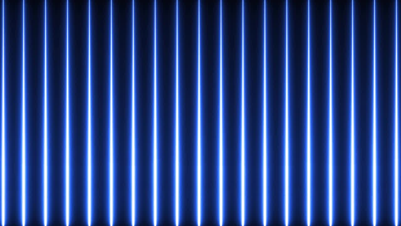 animación de rayos de luz azul verticales en fondo oscuro