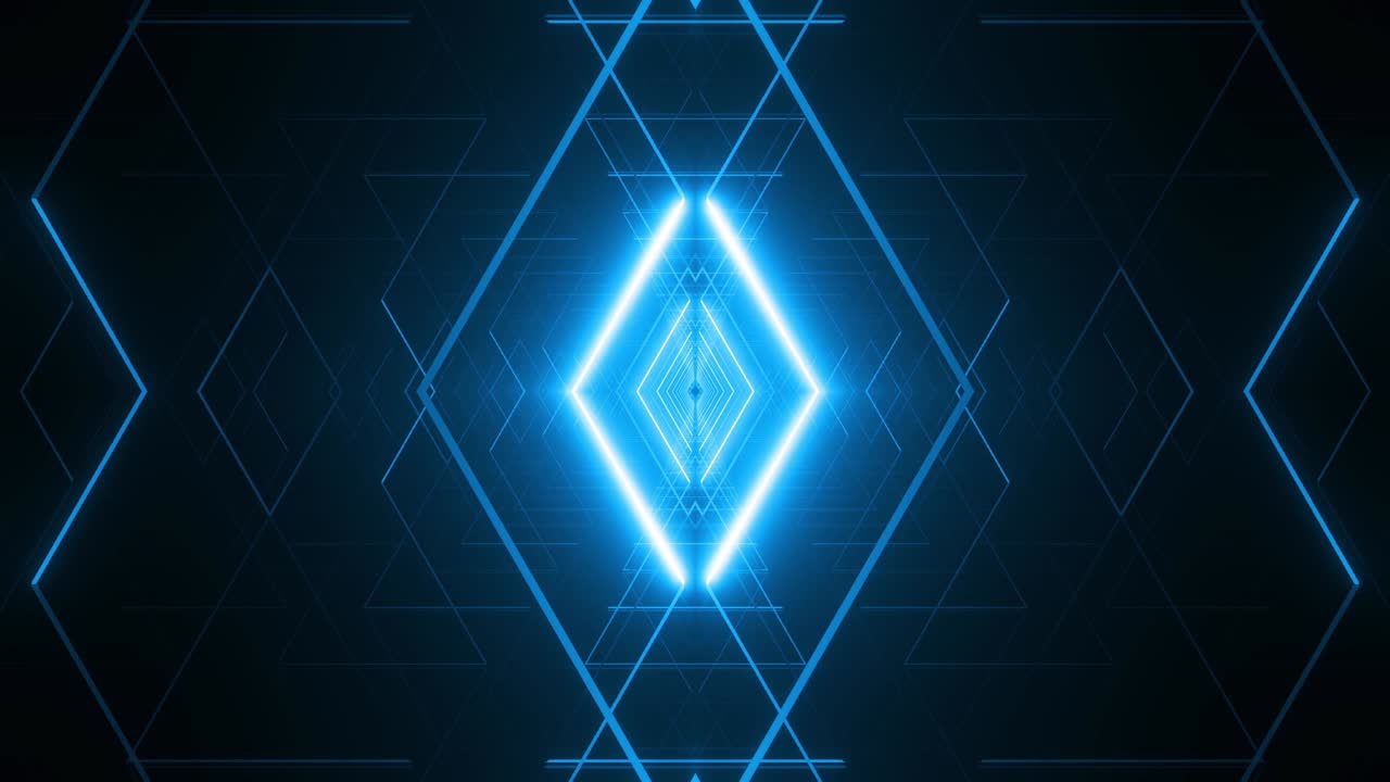 Abstract Neon Tunnel Background