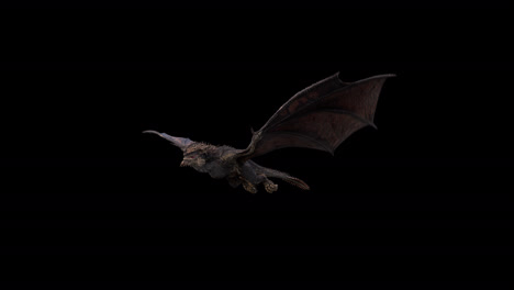 
Realistic-dragon-flying-next-to-camera-on-black-background