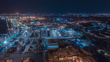 port of luanda at night