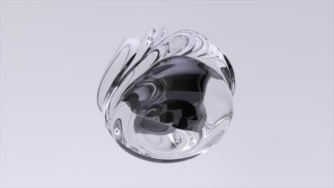 abstract glass sphere