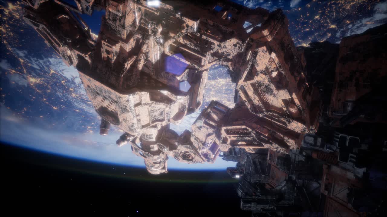 Fleet of Massive Spaceships Known as Motherships Taking Position over Earth