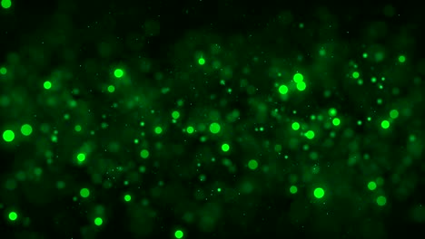 4k verde abstracto de fondo de partículas bokeh. 30 segundos de bucle sin fisuras. tener otro color. comprobar mi página