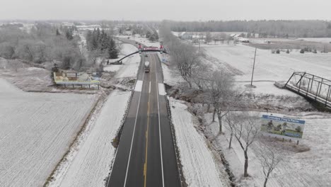 Frankenmuth-Michigan-Zeichen-Vorwärts-Bewegen