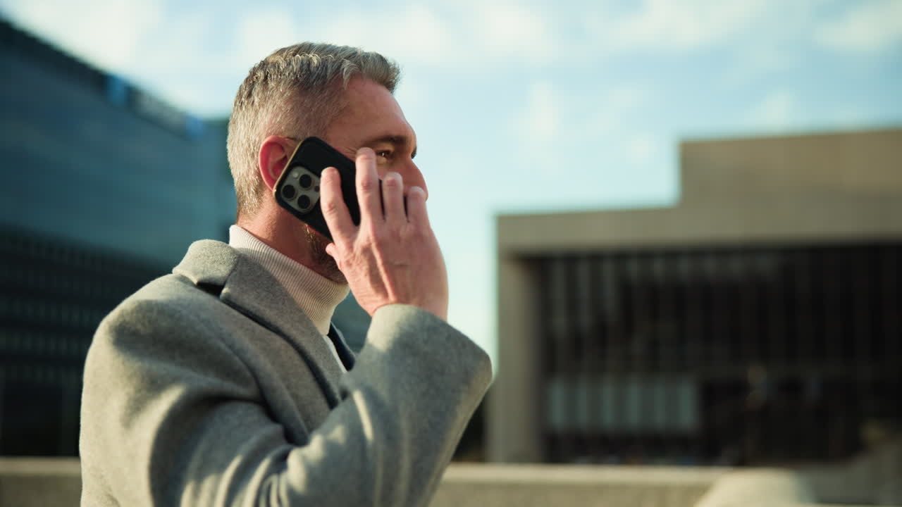 A businessman in the city