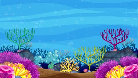 animated progression of a vibrant coral seascape.