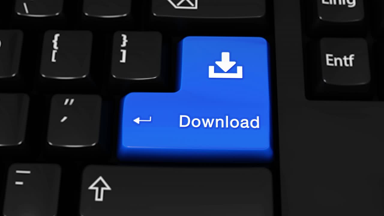 Download Button on Computer Keyboard