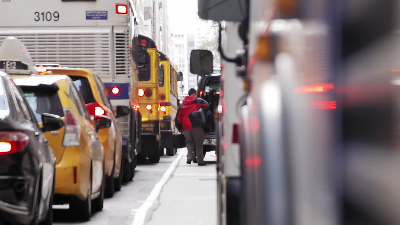 Traffic jam in New York City
