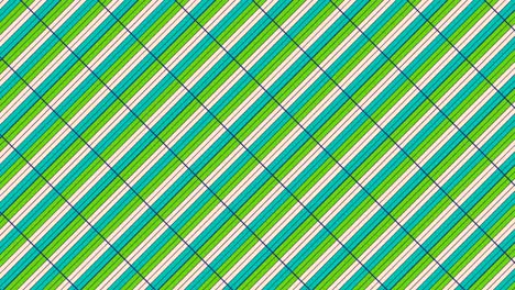 patrón de video gráfico 2d que se mueve hacia la parte inferior derecha con zoom, compuesto de diseños y formas con texturas multicolores.