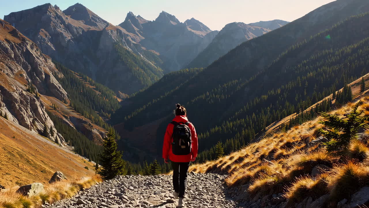 Escalando en las montañas