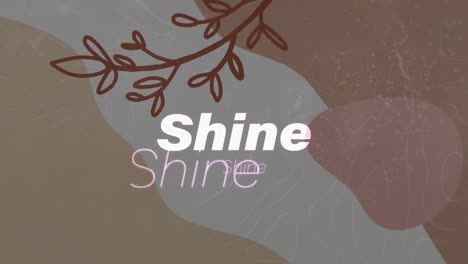 Animation-of-text-shine-on-colourful-background