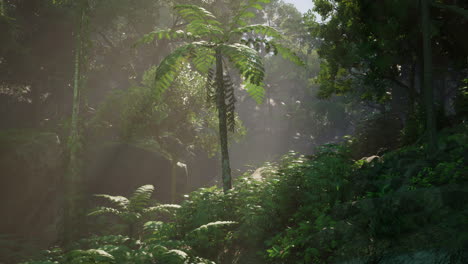 a majestic tapestry of an enchanting forest brimming with towering canopies