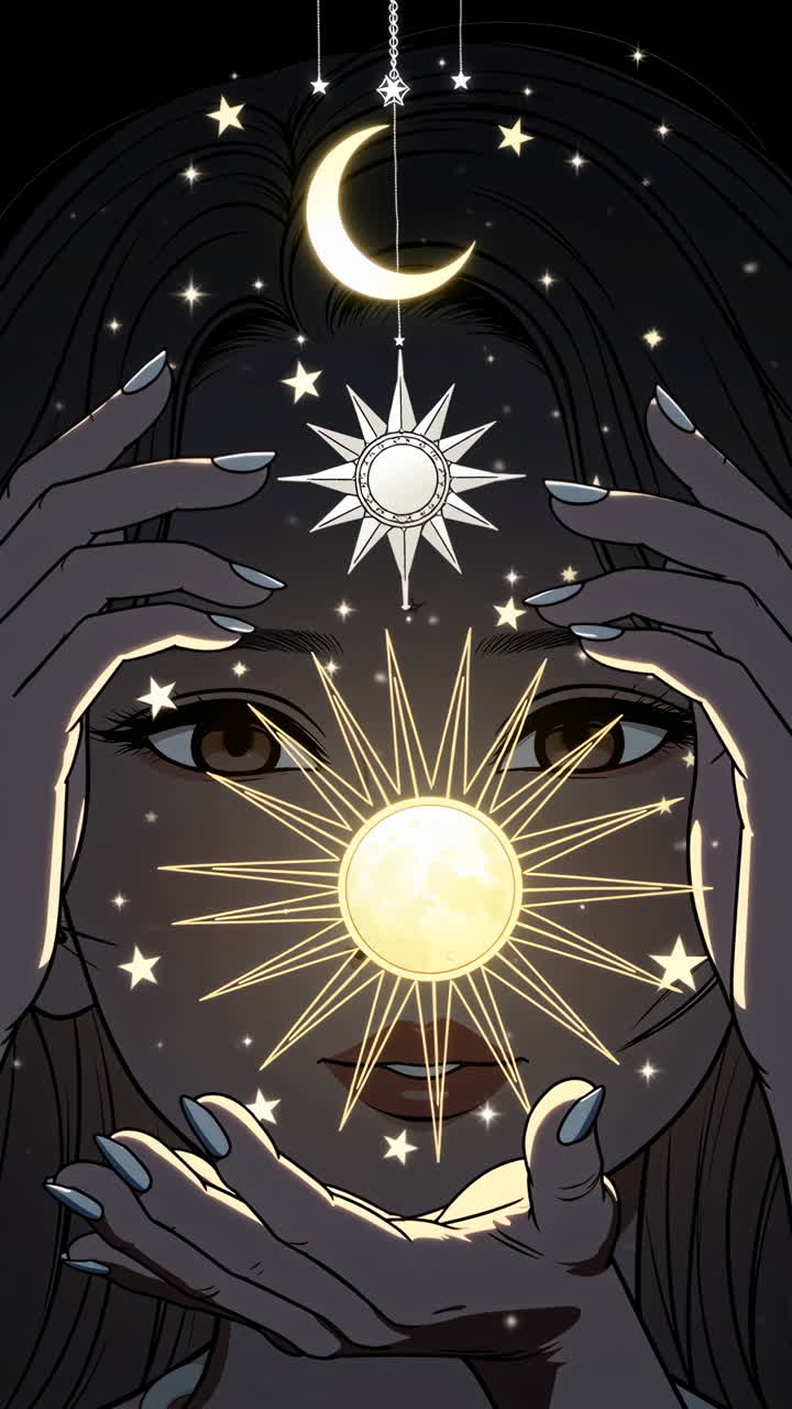 Magical Woman with Celestial Powers