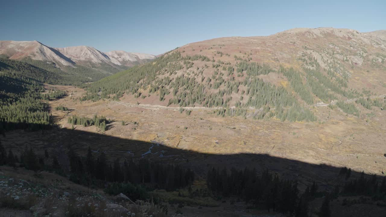 Scenic Mountain Landscape with Valley and Forest
