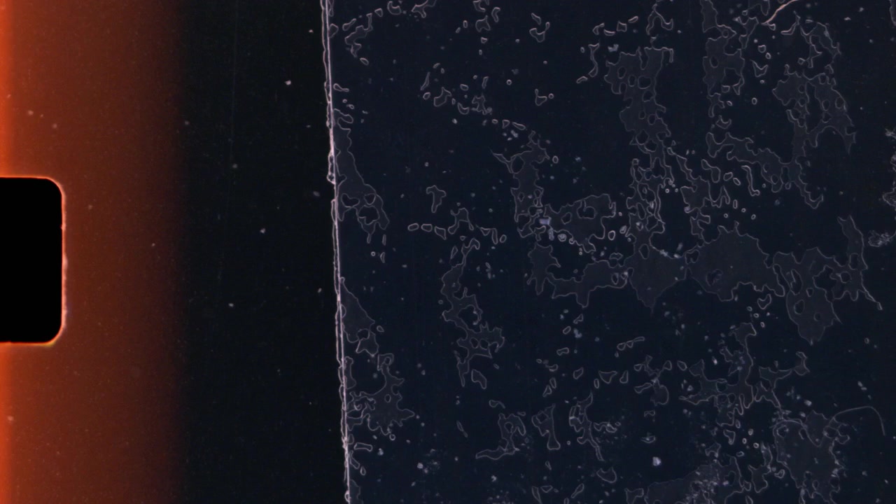 Vintage 16mm Film Frame Overlay with Light Leaks and Dust