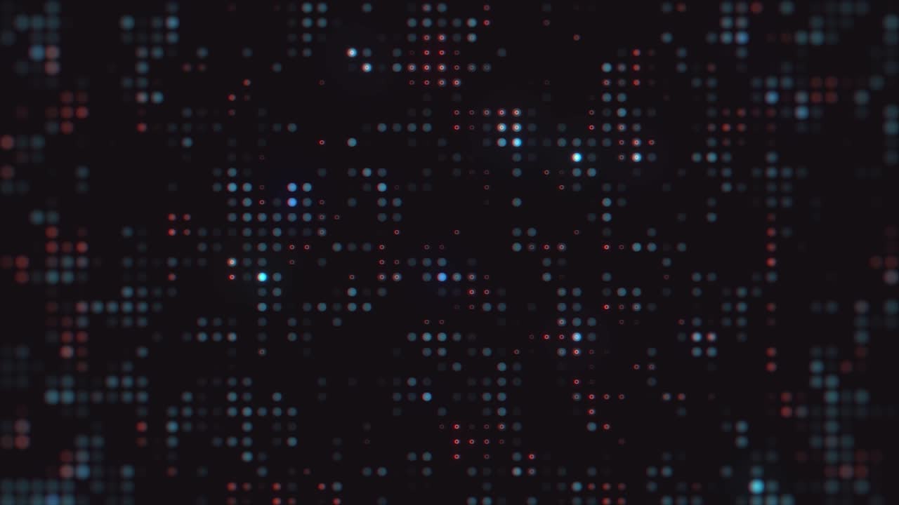 Dynamic Abstract Background of Flickering Digital Dots
