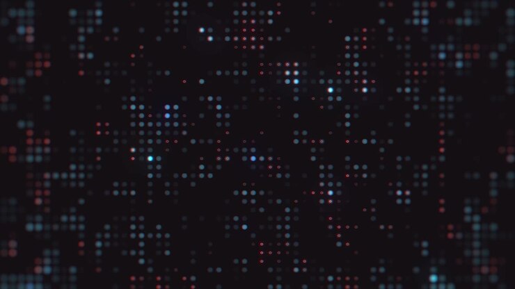 Dynamic Abstract Background of Flickering Digital Dots