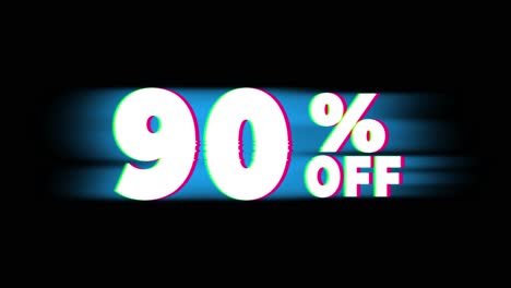 90% off sale promotion graphics